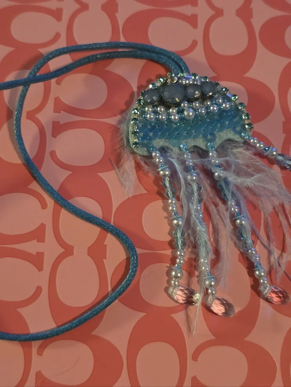 Jellyfish Bag Charm/ Keychain NEW